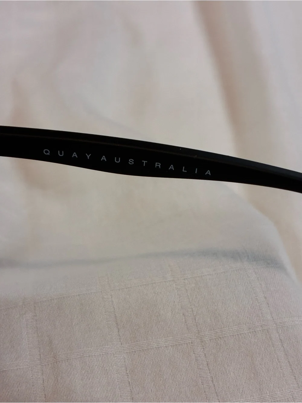 Quay Australia Black Cat-Eye Sunglasses with Dark Lenses